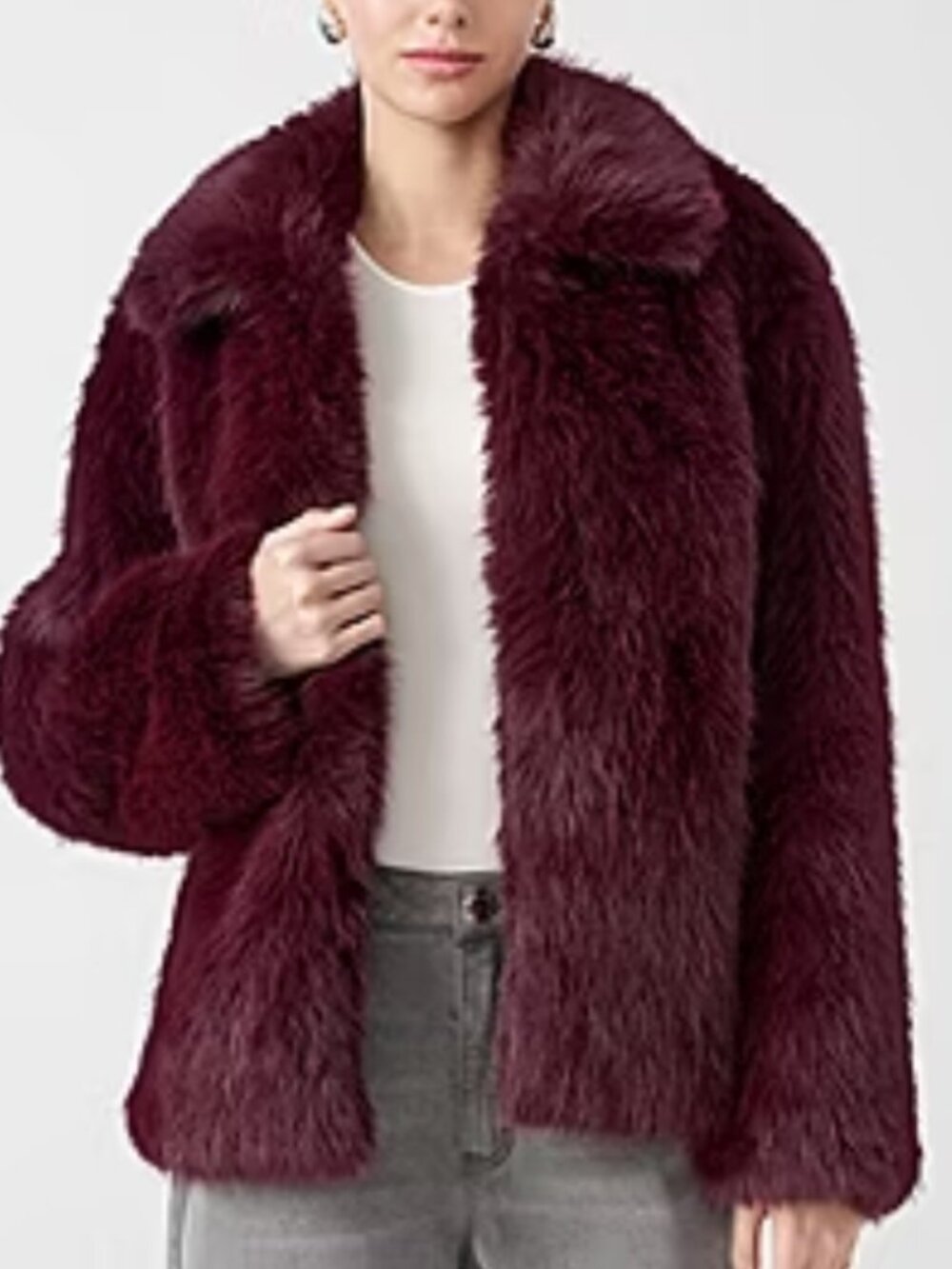 Faux fur Jacket. Size L.